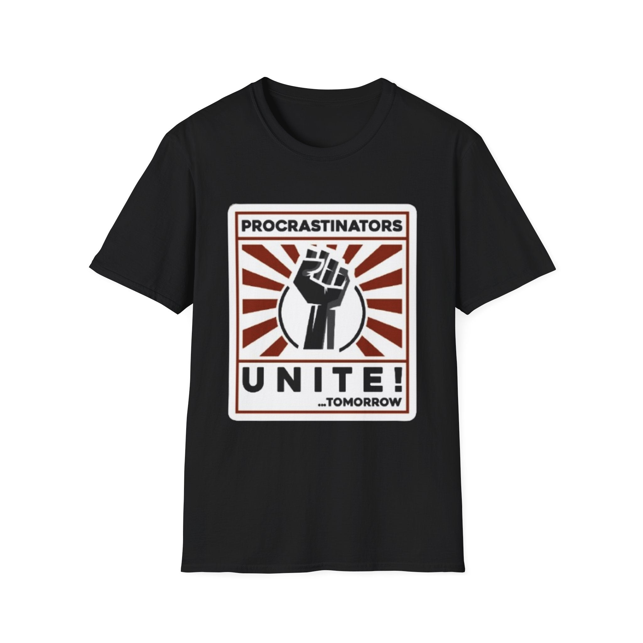 Procrastinators Unite Tomorrow Unisex Softstyle T-Shirt