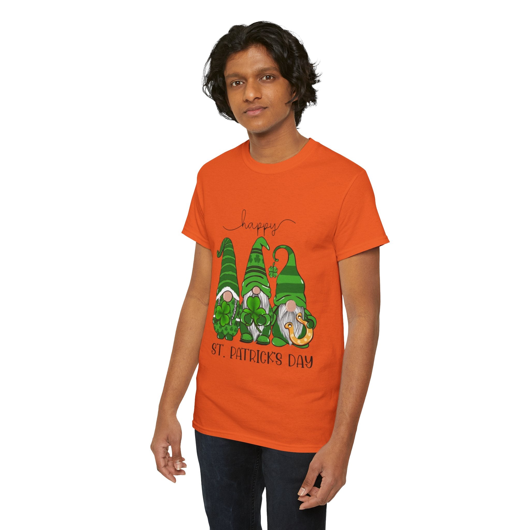 Happy St. Patrick’s Day Gnome Unisex Heavy Cotton T-Shirt