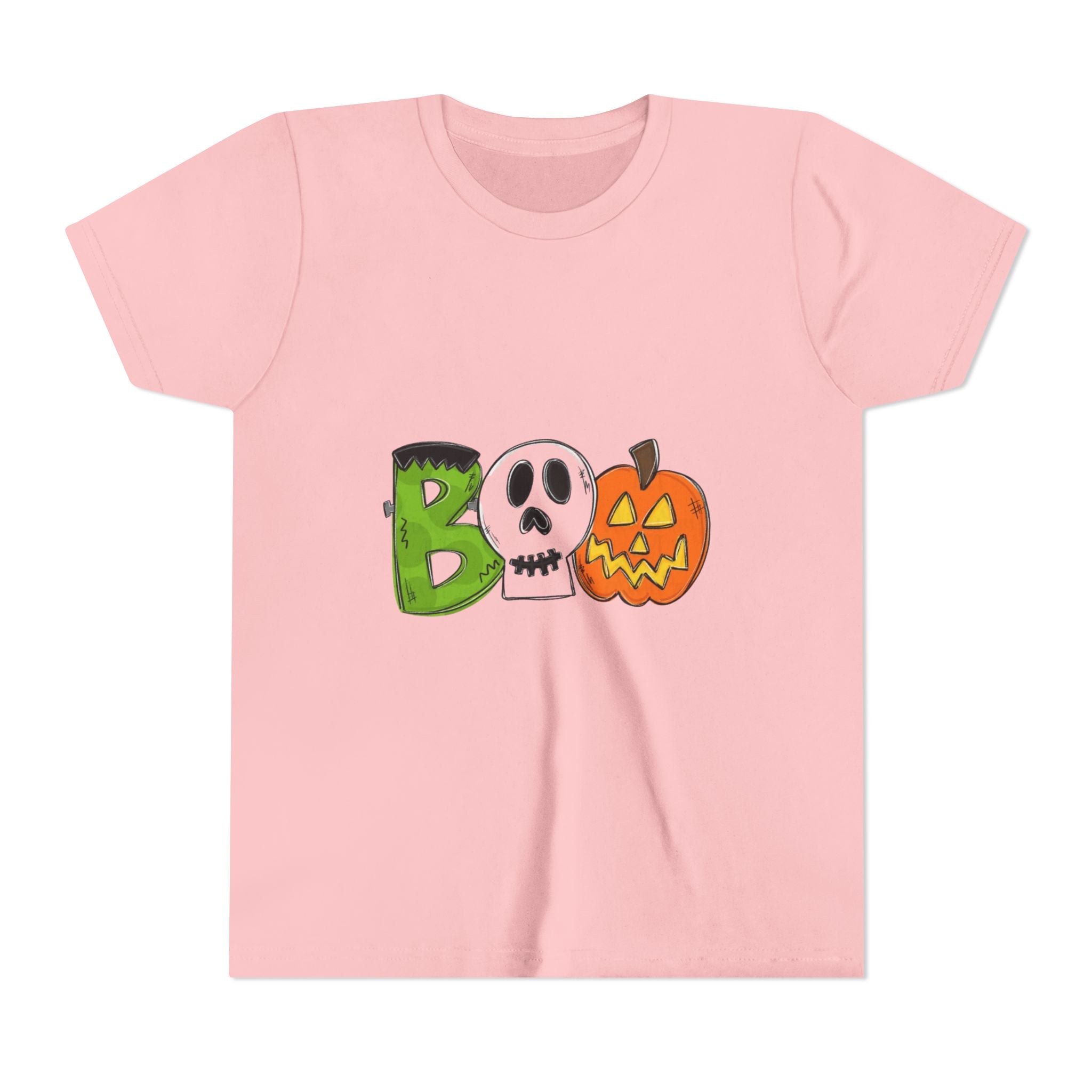 Halloween Boo Youth Short Sleeve T-Shirt