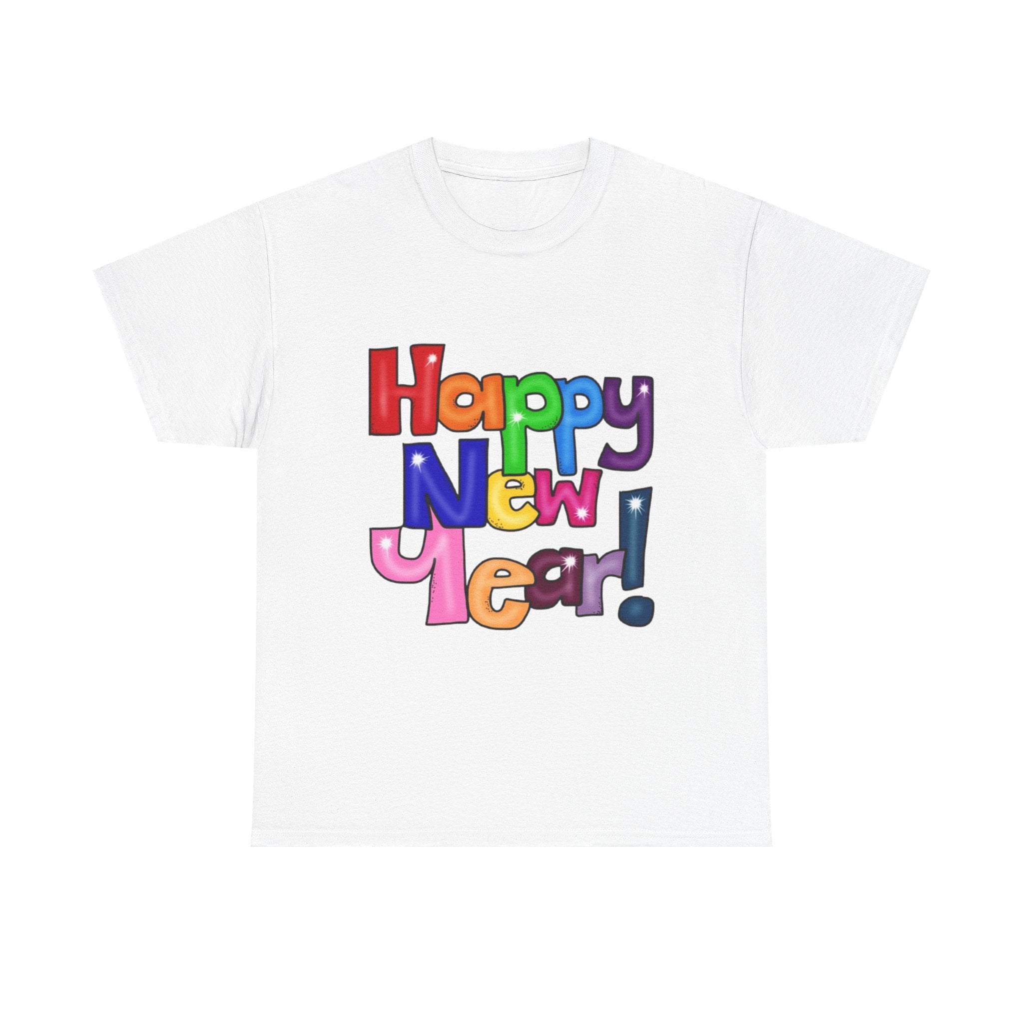 2026 Happy New Year DOUBLE SIDED Unisex Heavy Cotton T-Shirt