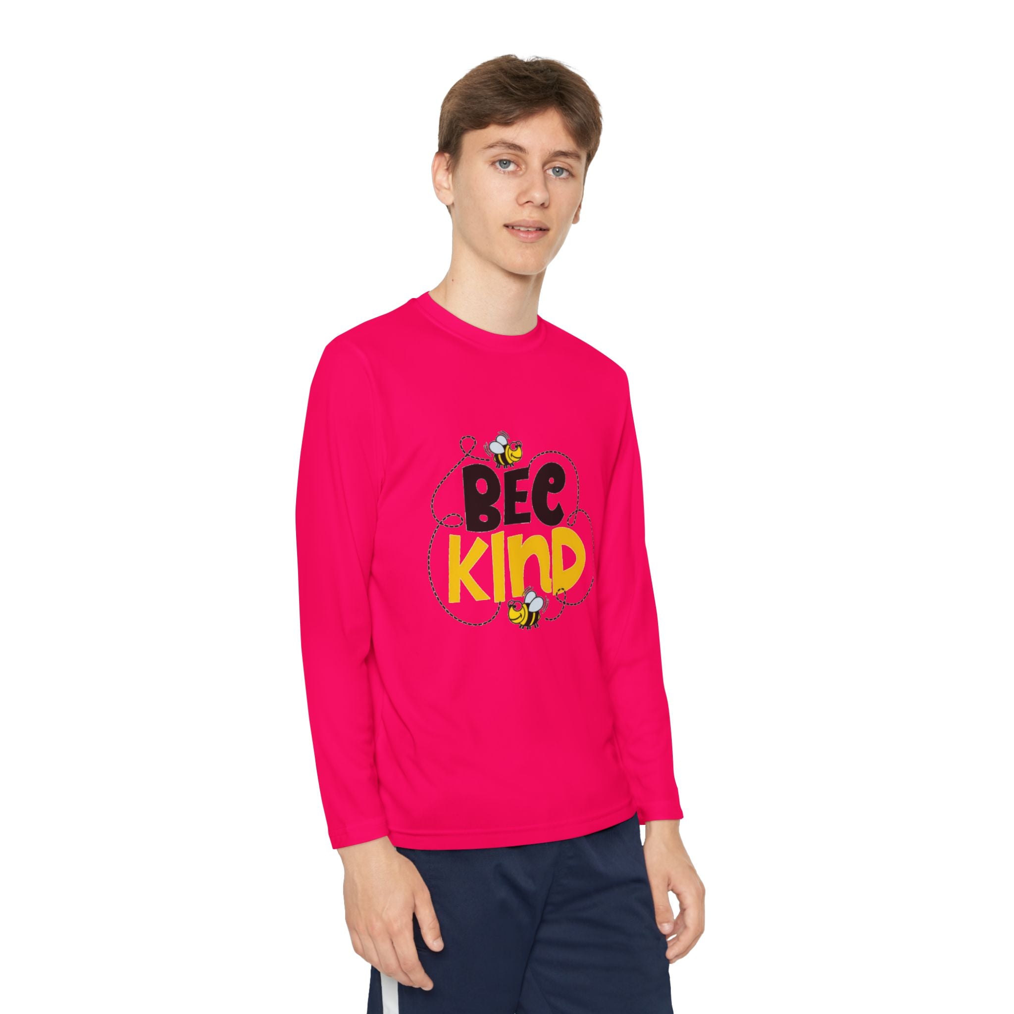 Bee Kind Youth Long Sleeve Competitor T-Shirt