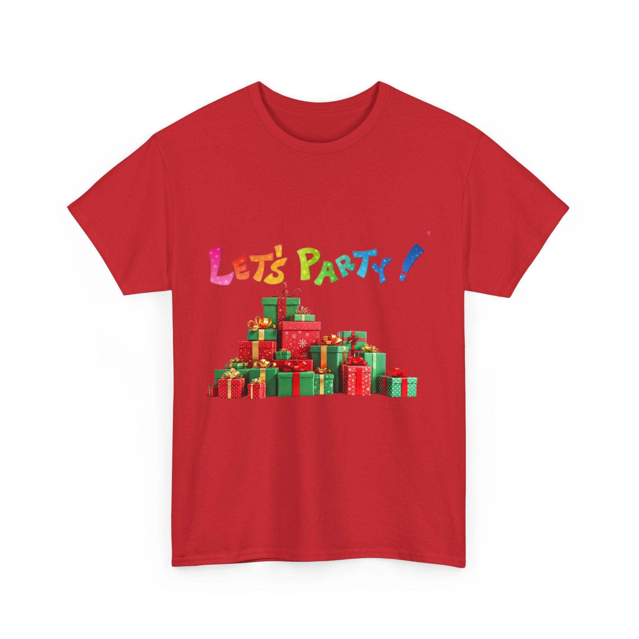 Let's Party! Christmas Presents Unisex Heavy Cotton T-Shirt