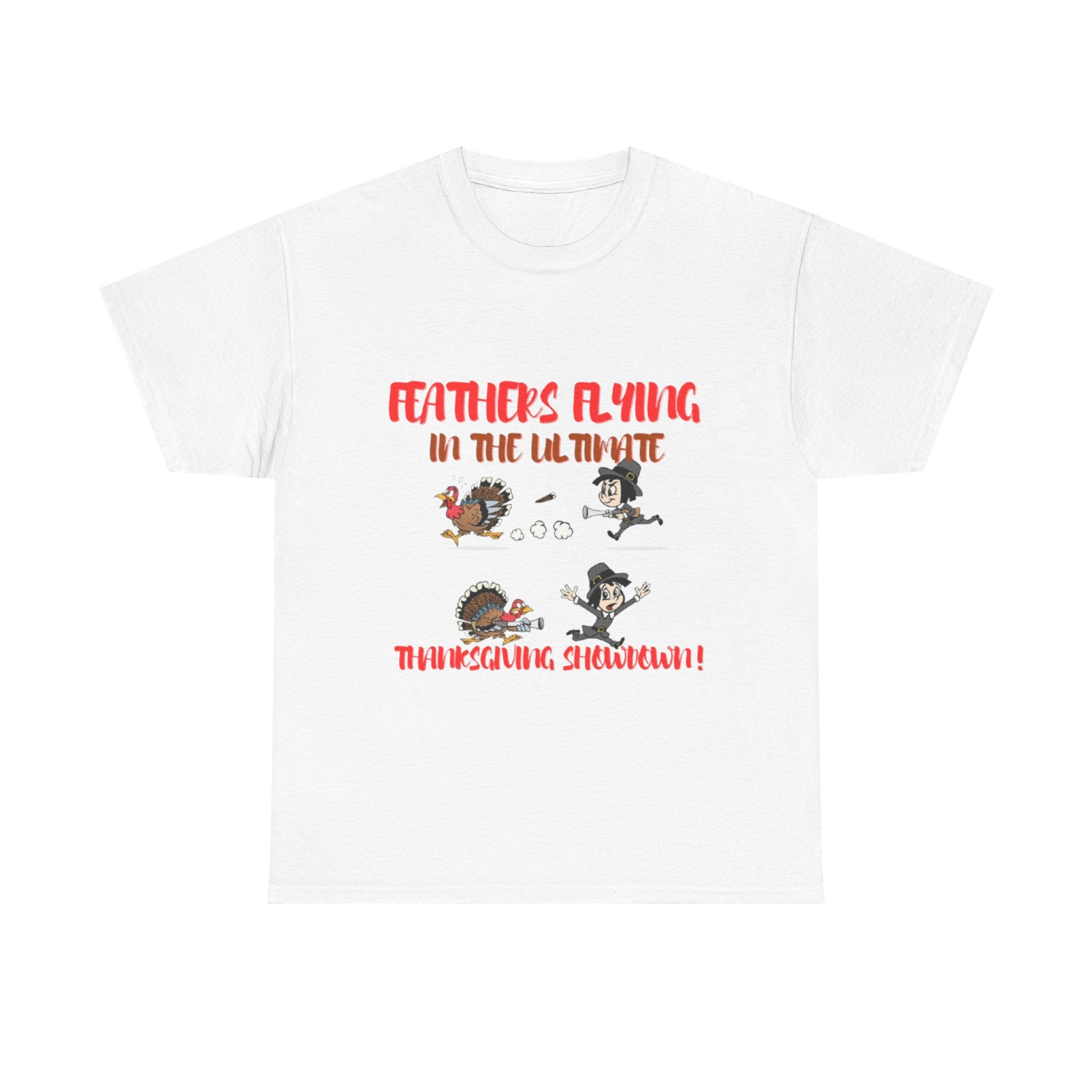 Feathers Flying In The Ultimate Thanksgiving Challenge Unisex Heavy Cotton T-Shirt