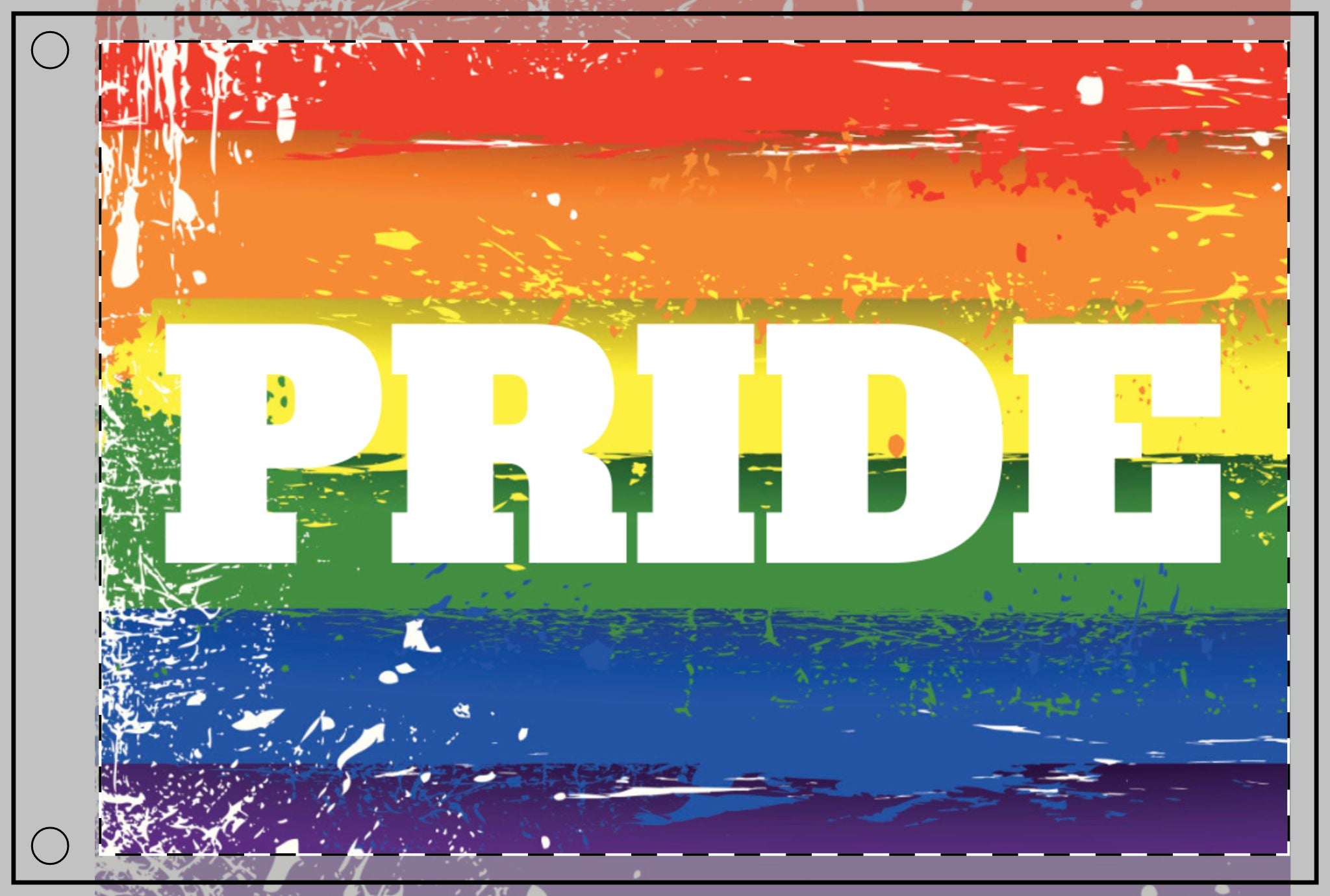 Double Sided PRIDE Flag