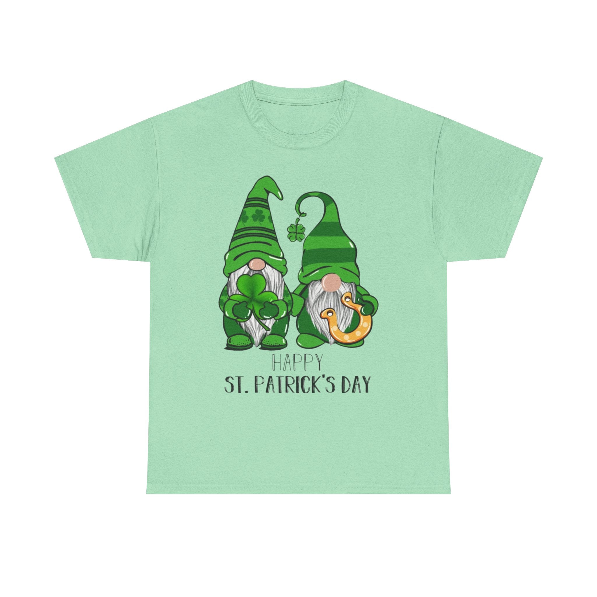 Happy St. Patrick's Day Gnome Unisex Heavy Cotton T-Shirt