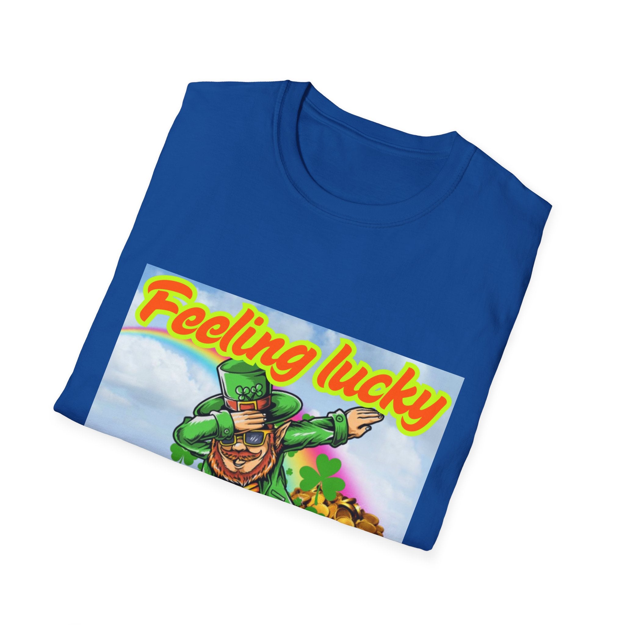 Feeling Lucky And Ready To Groove! Unisex Softstyle T-Shirt