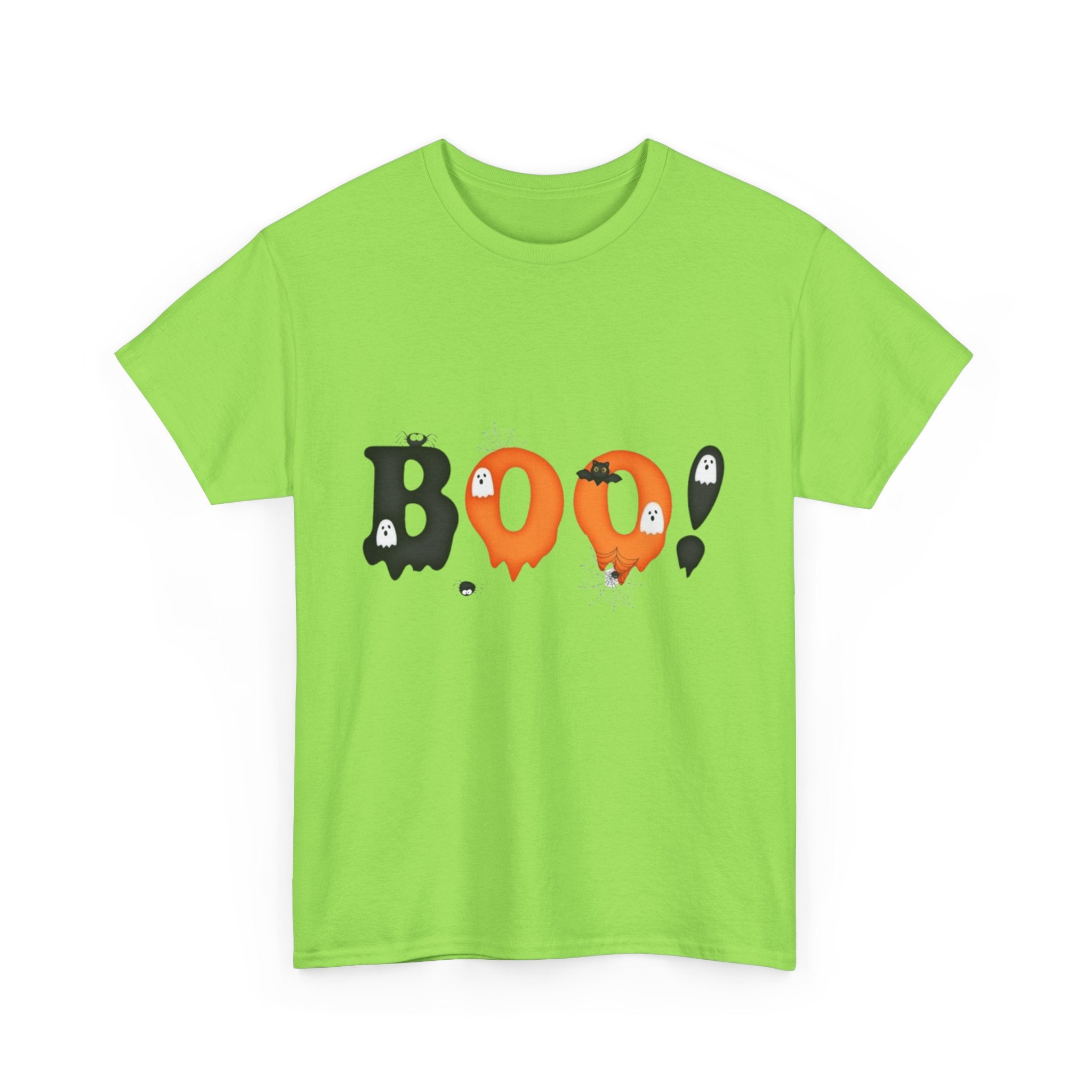 Halloween BOO! Unisex Short Sleeve Heavy Cotton T-Shirt