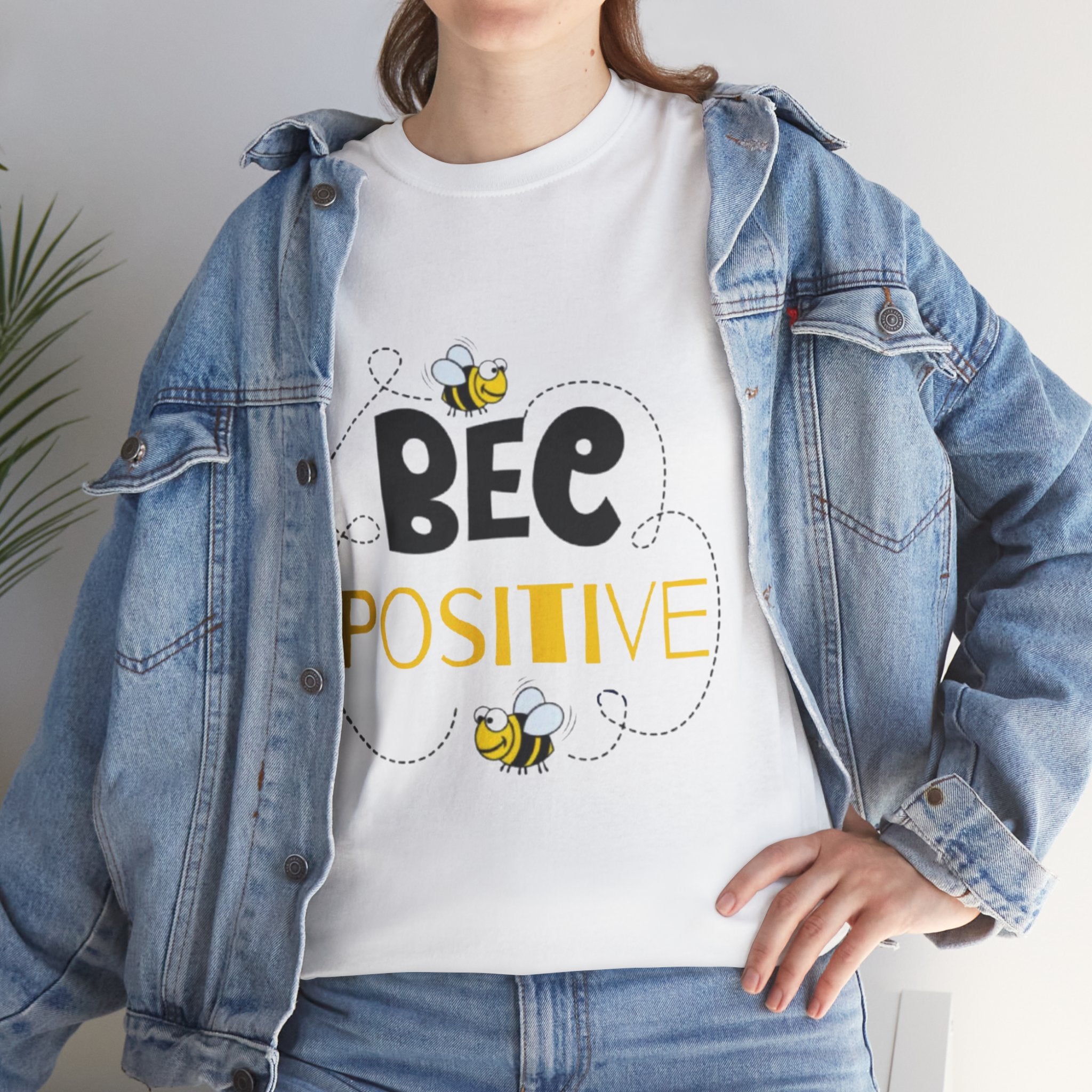 Bee Positive Unisex Heavy Cotton T-Shirt