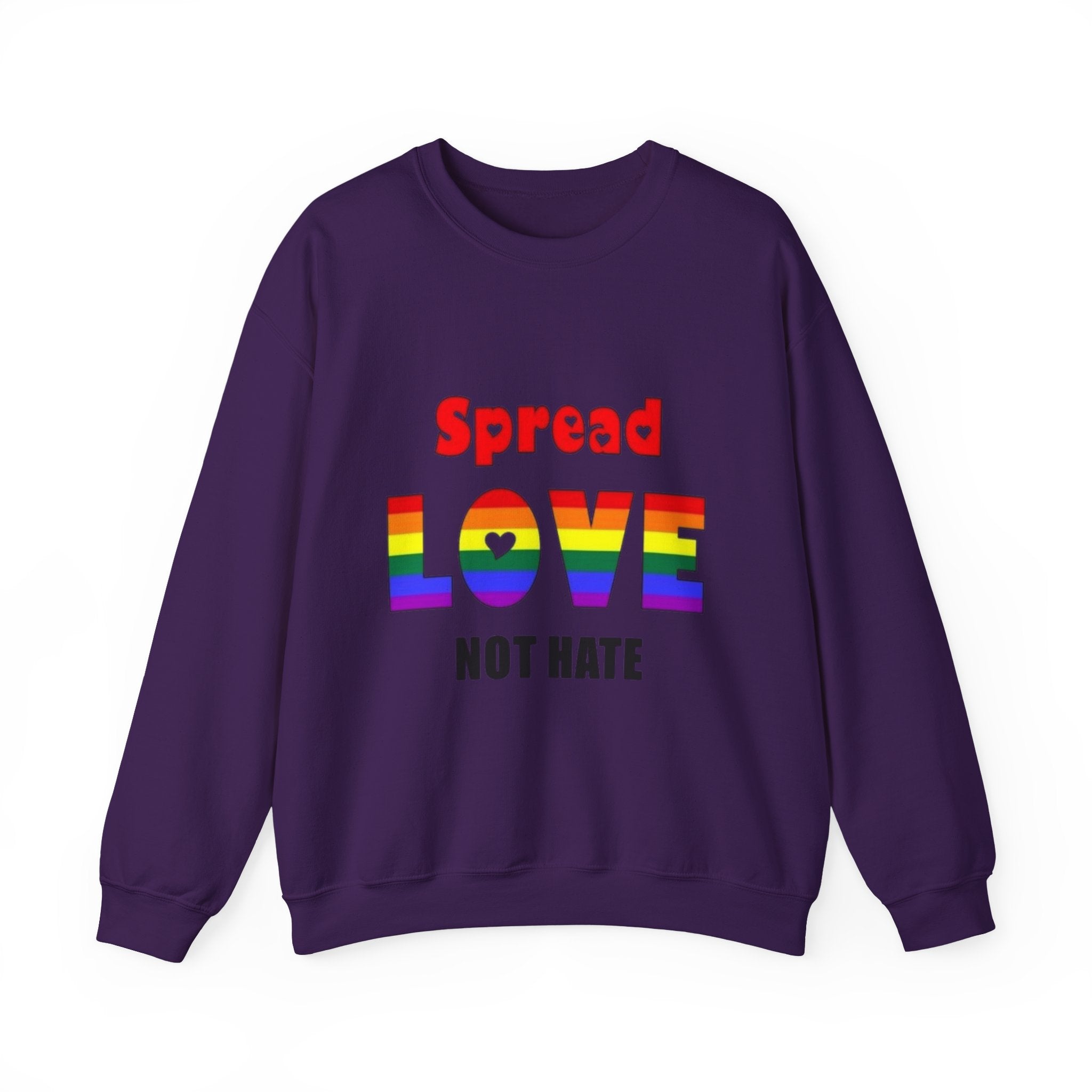 Spread Love Not Hate Unisex Crewneck Sweatshirt