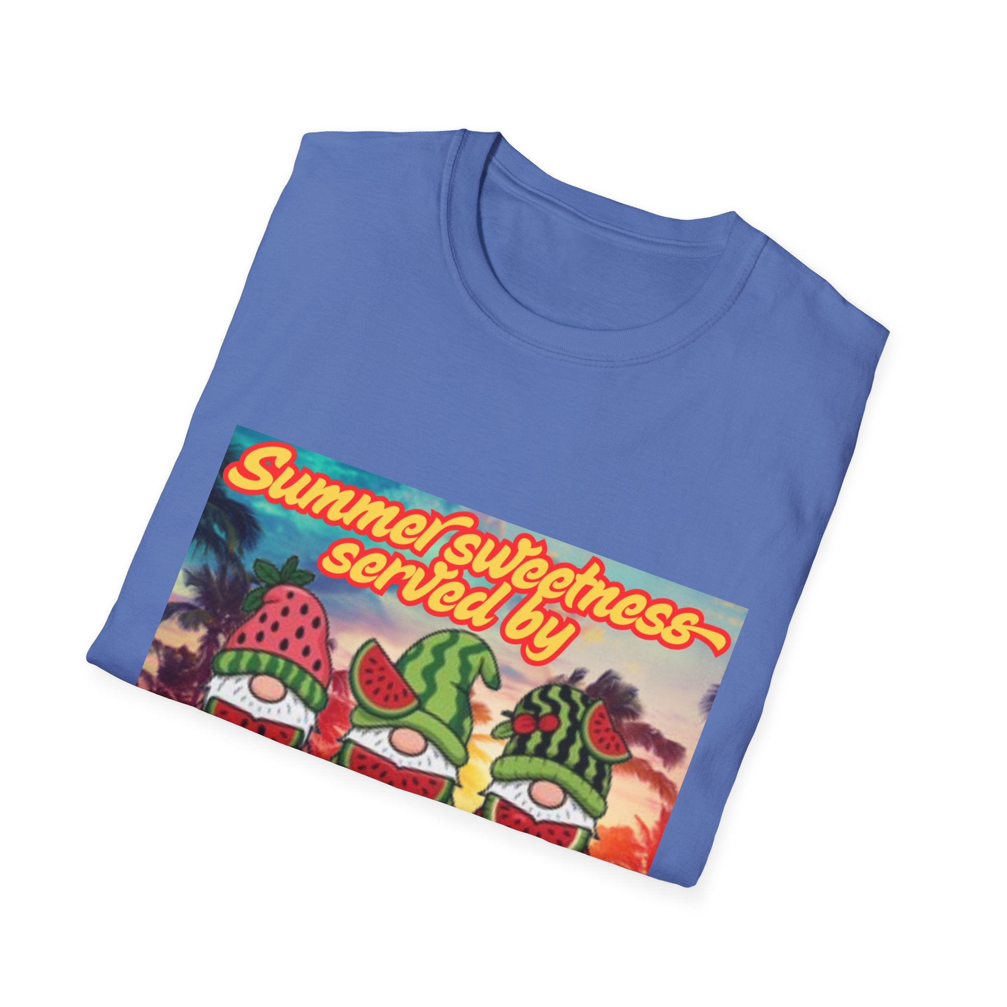 Summer Sweetness Served By Fruity Gnomes Unisex Softstyle T-Shirt