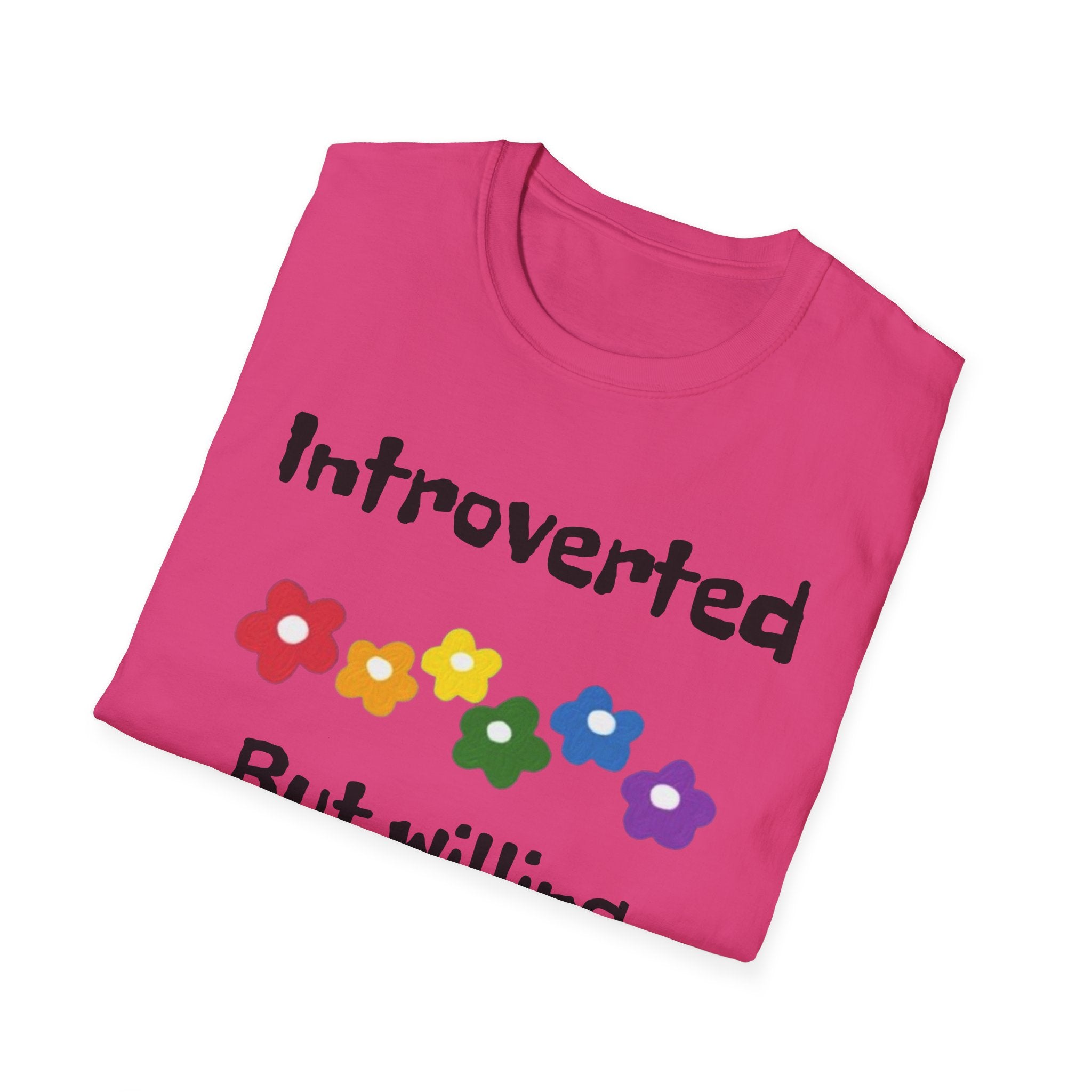 Introverted But Willing To Discuss Plants Unisex Softstyle T-Shirt