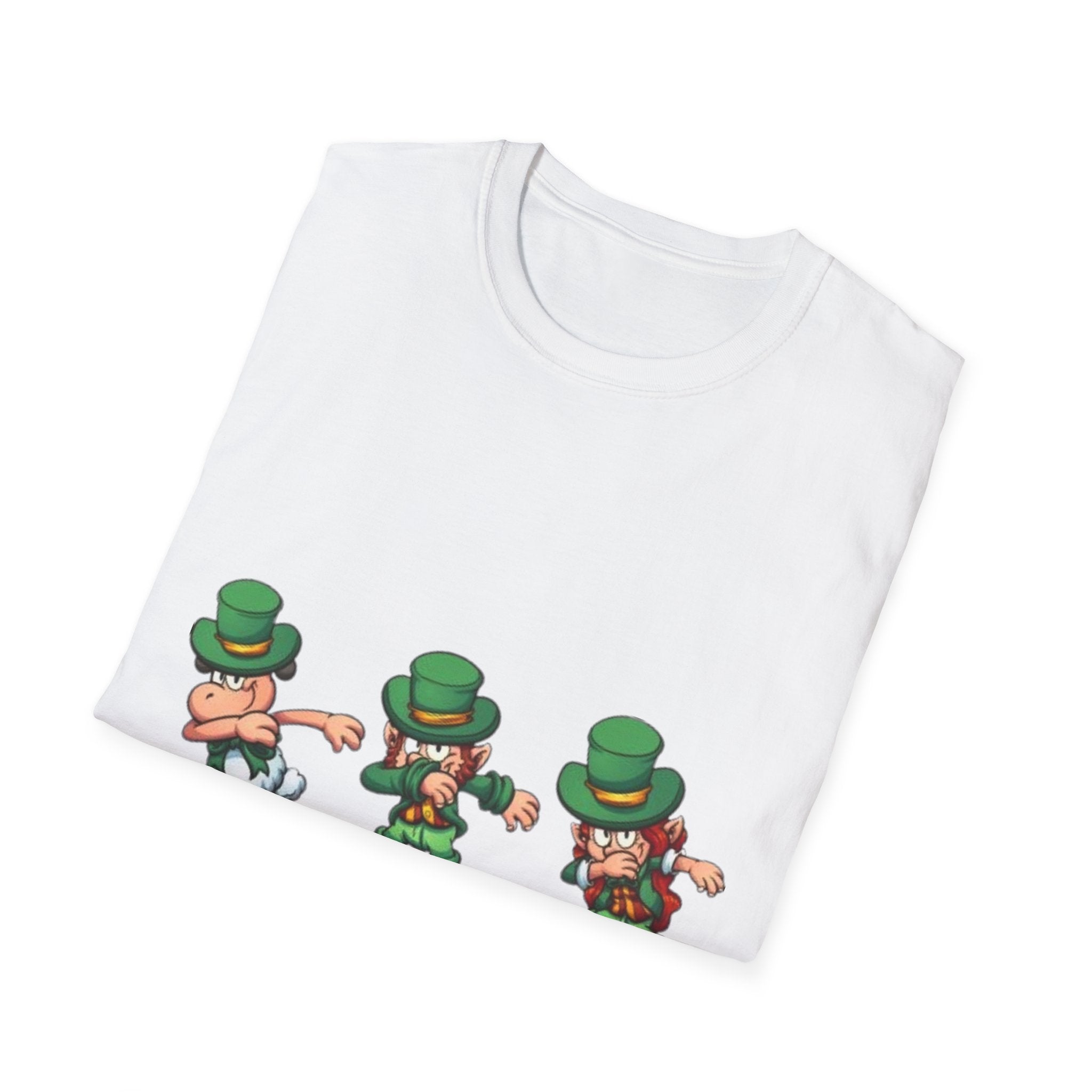 Dabbing Leprechaun Unisex Softstyle T-Shirt