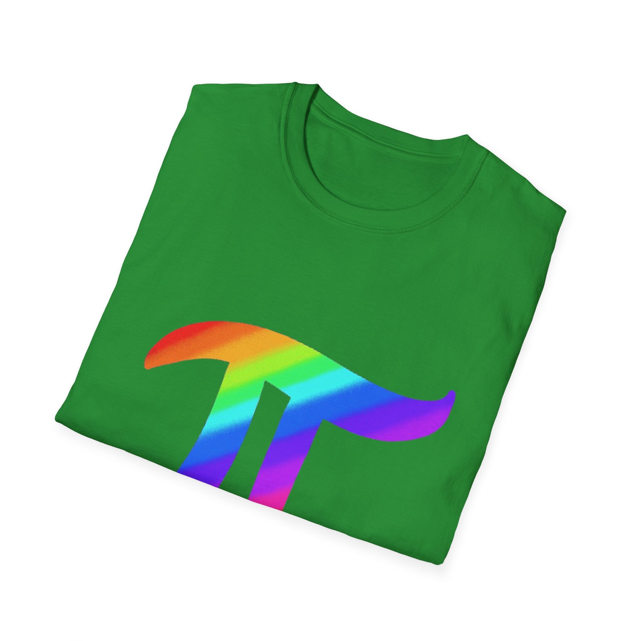Rainbow Pi Symbol Unisex Softstyle T-Shirt