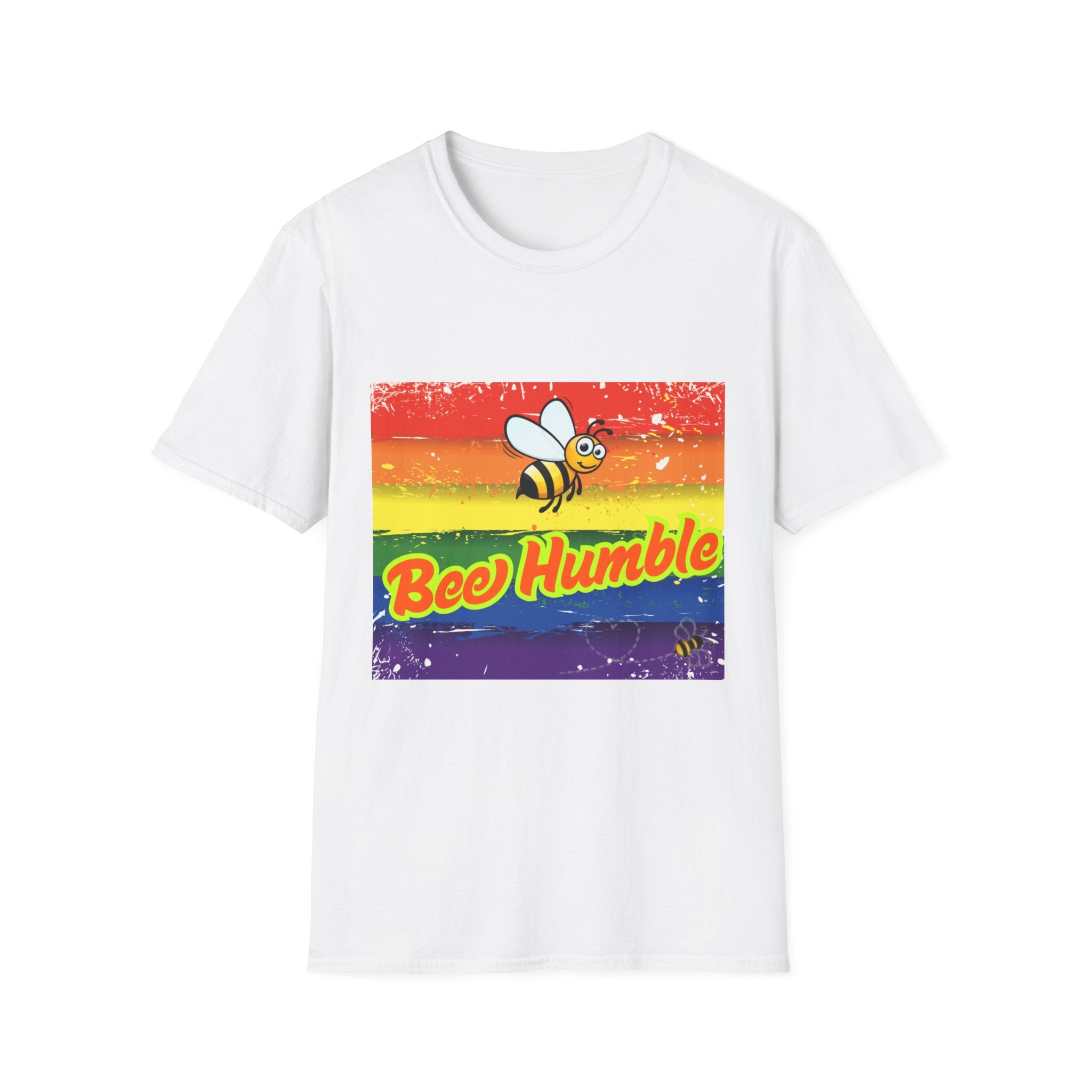 Bee Humble Rainbow Unisex Softstyle T-Shirt