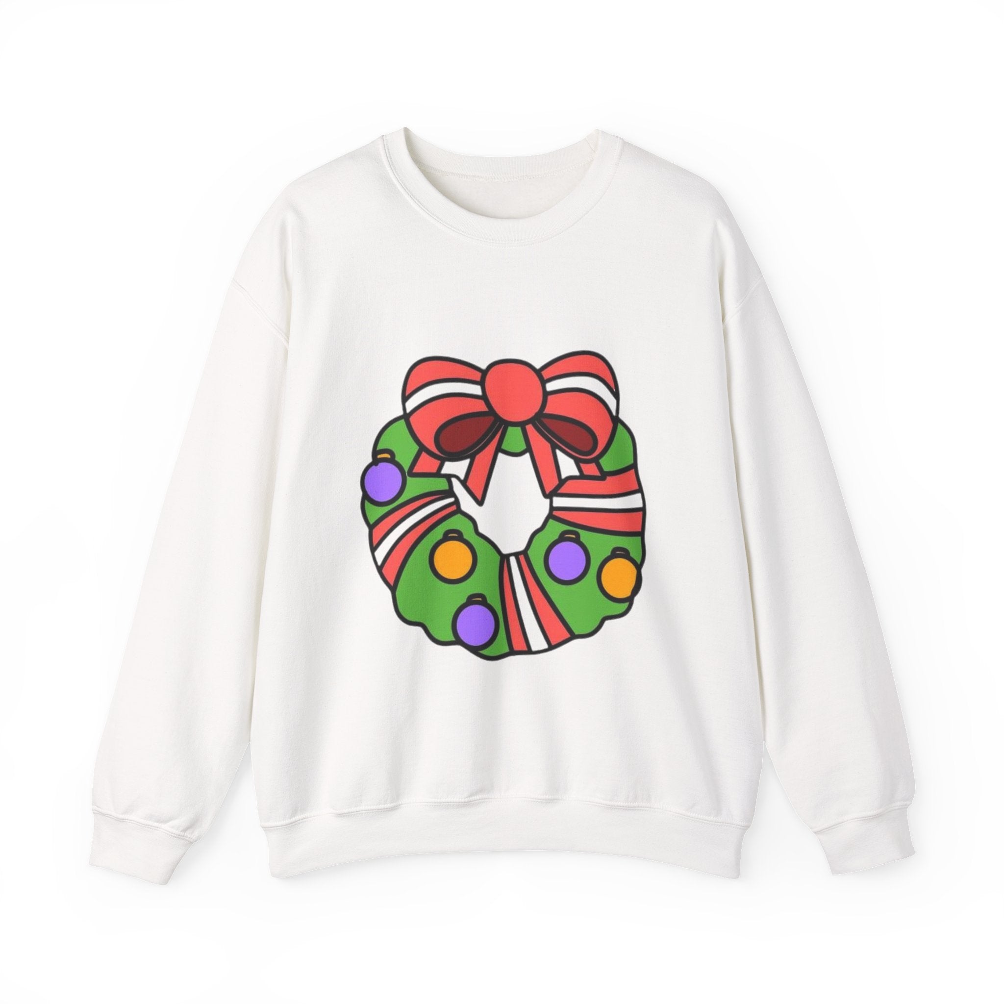Holiday Wreath Unisex Heavy Blend™ Crewneck Sweatshirt