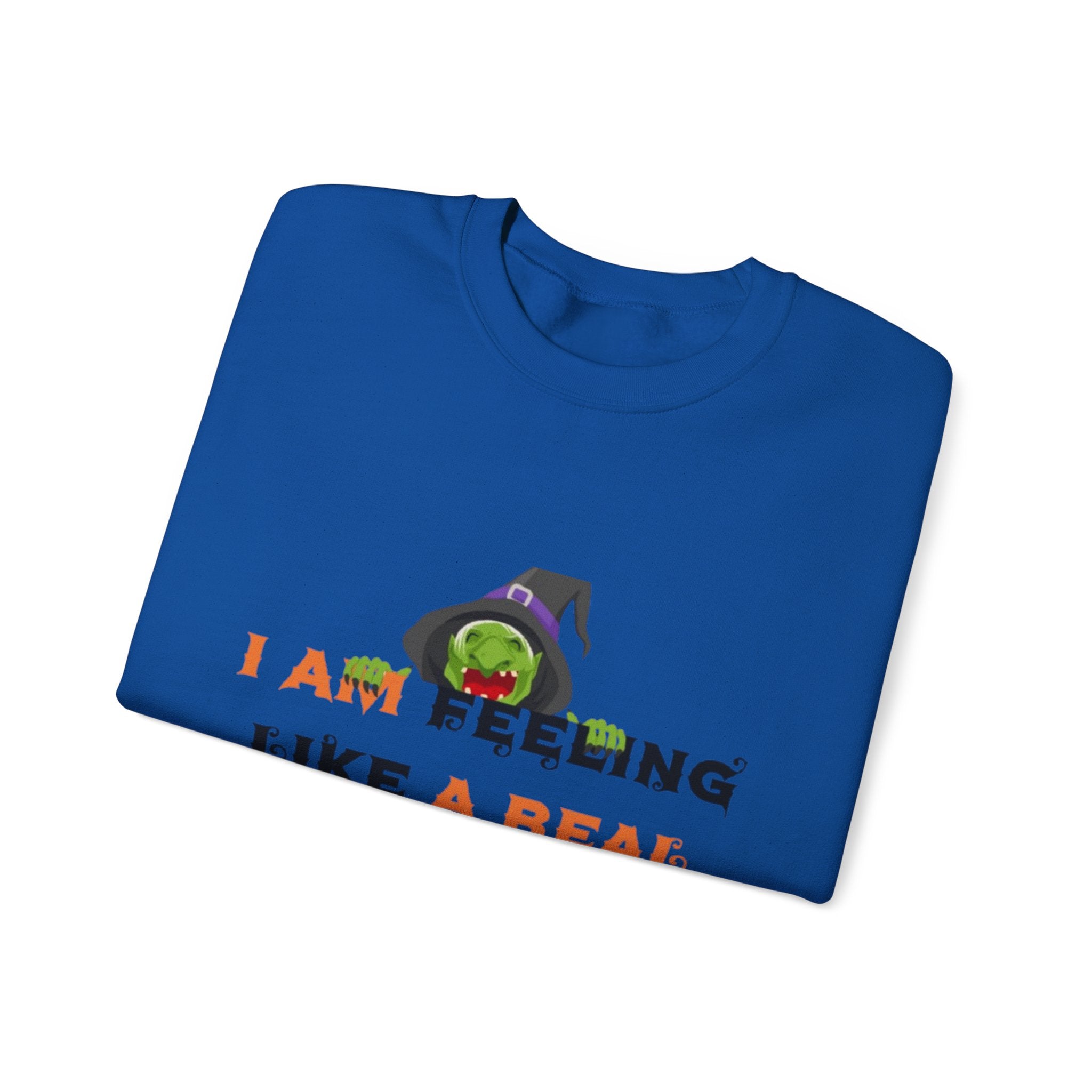 I Am Feeling Like A Real Witch Today Unisex Heavy Blend™ Crewneck Sweatshirt