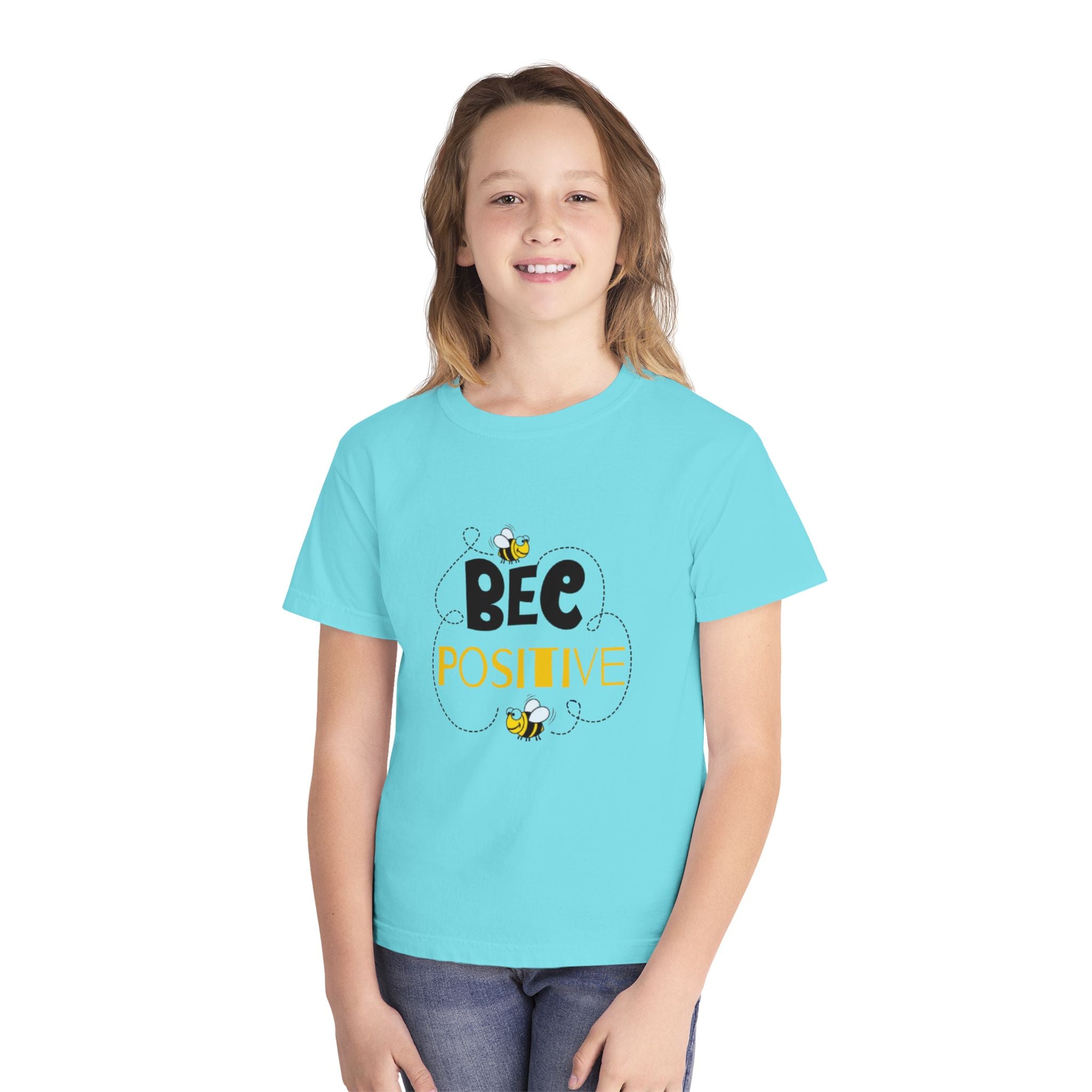 Bee Positive Youth Short Sleeve Midweight T-Shirt