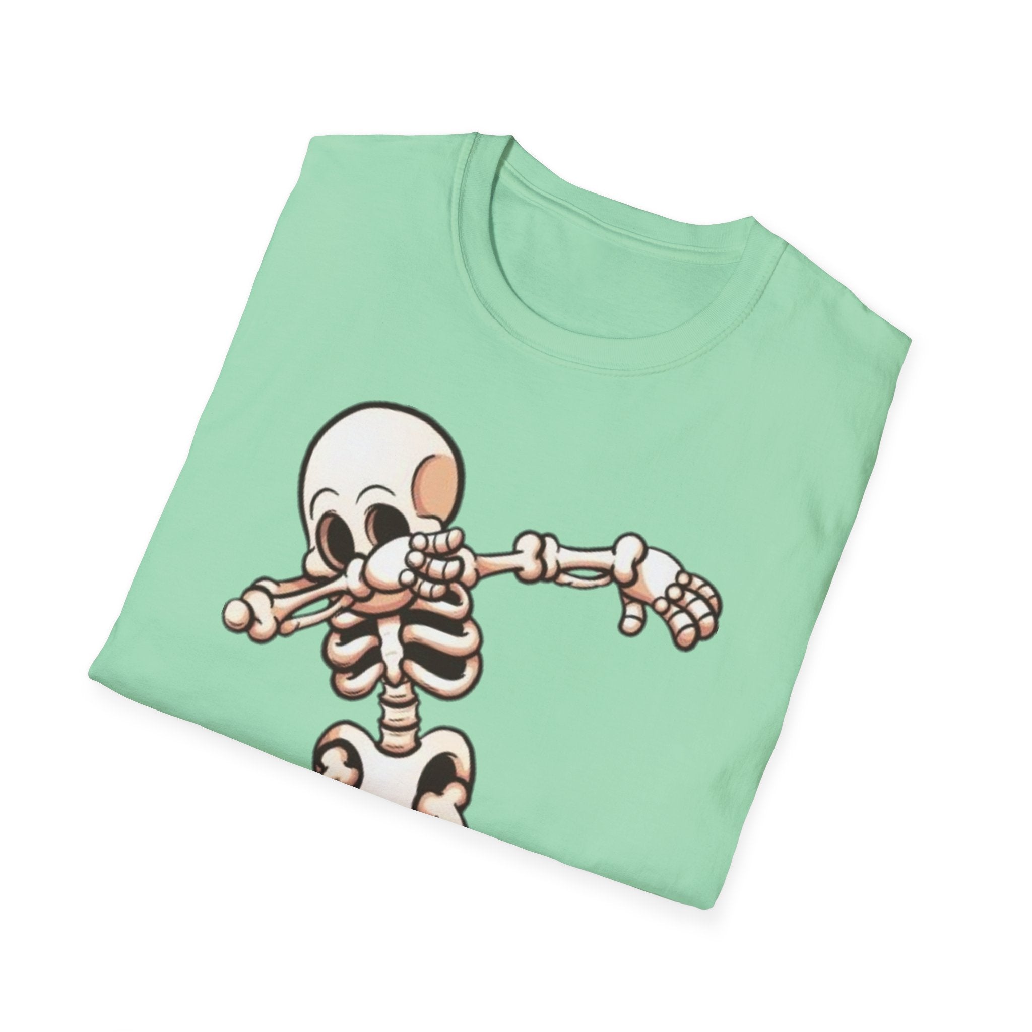 Dabbing Halloween Skeleton Unisex Softstyle T-Shirt