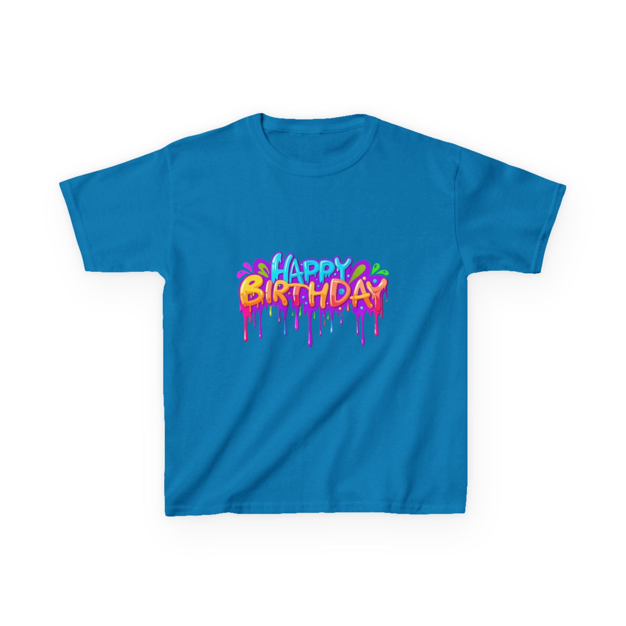 Happy Birthday Kids Heavy Cotton™ Short Sleeve T-Shirt Personalize It!