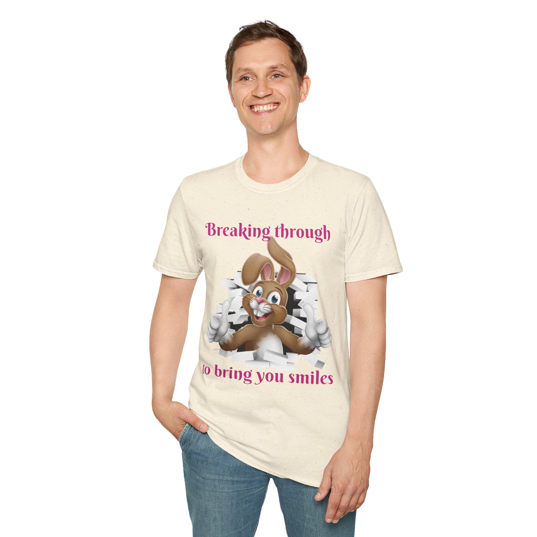 Breaking Through To Bring You Smiles Unisex Softstyle T-Shirt