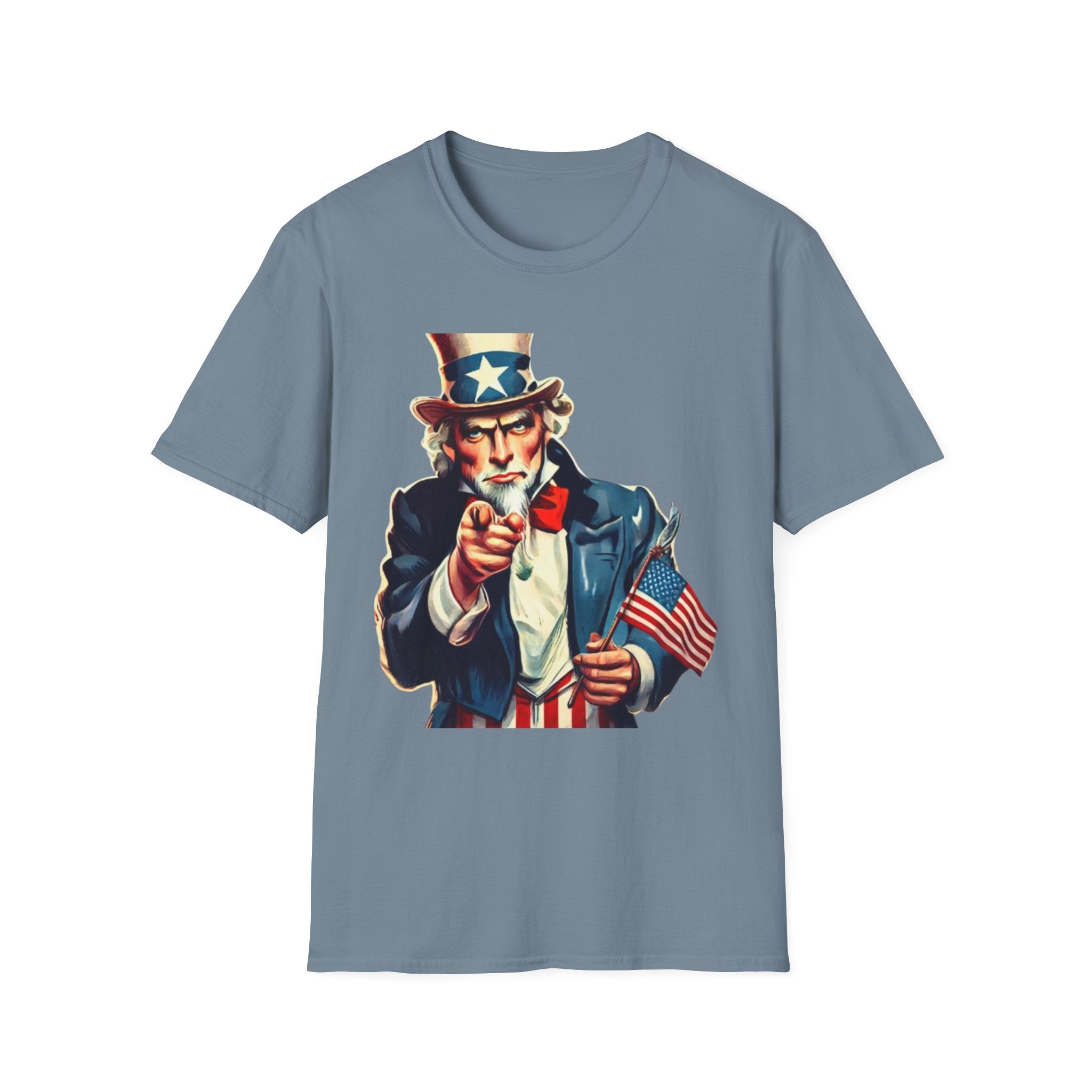 Patriotic Uncle Sam Unisex Softstyle  T-Shirt
